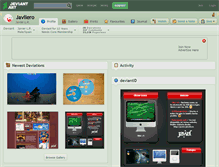 Tablet Screenshot of javilero.deviantart.com