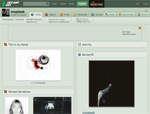 Tablet Screenshot of mopteek.deviantart.com
