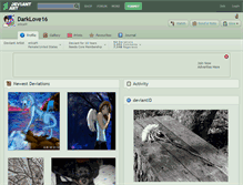 Tablet Screenshot of darklove16.deviantart.com