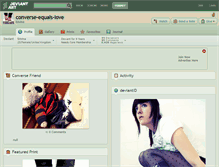 Tablet Screenshot of converse-equals-love.deviantart.com