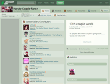 Tablet Screenshot of naruto-couple-fans.deviantart.com