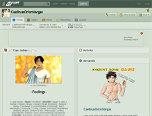 Tablet Screenshot of caelinusorionvargas.deviantart.com