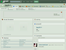Tablet Screenshot of leep2k11.deviantart.com