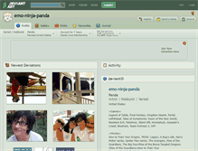 Tablet Screenshot of emo-ninja-panda.deviantart.com