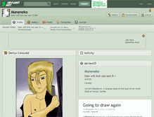 Tablet Screenshot of moneneko.deviantart.com
