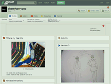 Tablet Screenshot of cherryberrypop.deviantart.com