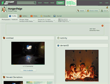 Tablet Screenshot of morganpaige.deviantart.com