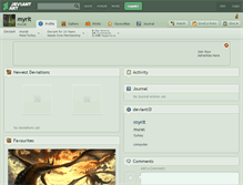 Tablet Screenshot of myrit.deviantart.com
