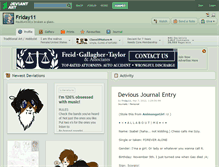 Tablet Screenshot of friday11.deviantart.com
