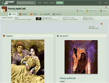Tablet Screenshot of honeyjadecrab.deviantart.com