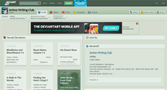 Desktop Screenshot of anime-writing-club.deviantart.com