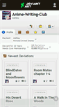 Mobile Screenshot of anime-writing-club.deviantart.com