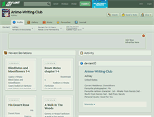 Tablet Screenshot of anime-writing-club.deviantart.com