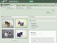 Tablet Screenshot of equestria.deviantart.com