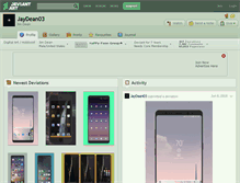 Tablet Screenshot of jaydean03.deviantart.com
