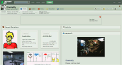 Desktop Screenshot of onematty.deviantart.com
