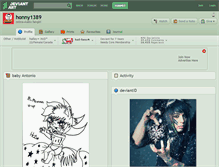 Tablet Screenshot of honny1389.deviantart.com
