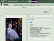 Tablet Screenshot of lona13.deviantart.com
