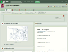 Tablet Screenshot of gothic-emo-princess.deviantart.com