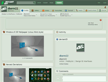 Tablet Screenshot of dberm22.deviantart.com