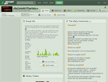 Tablet Screenshot of crazynarutoartists.deviantart.com