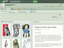 Tablet Screenshot of commander-13.deviantart.com