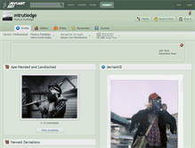 Tablet Screenshot of mtrutledge.deviantart.com