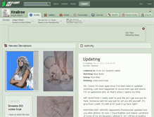 Tablet Screenshot of kirabree.deviantart.com