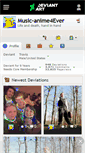 Mobile Screenshot of music-anime4ever.deviantart.com