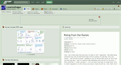 Desktop Screenshot of lunaricedragon.deviantart.com