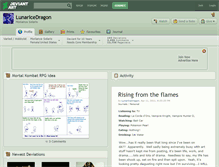 Tablet Screenshot of lunaricedragon.deviantart.com