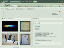 Tablet Screenshot of cheystar.deviantart.com