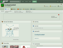 Tablet Screenshot of cowboy0junkie0.deviantart.com