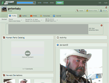 Tablet Screenshot of gerberbaby.deviantart.com