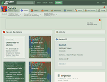 Tablet Screenshot of darkisx.deviantart.com