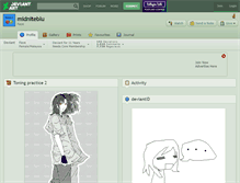 Tablet Screenshot of midniteblu.deviantart.com
