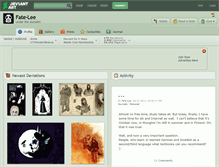 Tablet Screenshot of fate-lee.deviantart.com