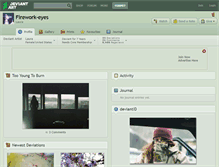 Tablet Screenshot of firework-eyes.deviantart.com