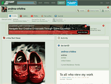 Tablet Screenshot of andrea-cristina.deviantart.com