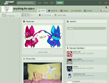 Tablet Screenshot of anything-for-sale.deviantart.com