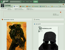 Tablet Screenshot of comissar.deviantart.com