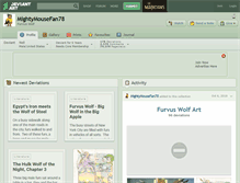 Tablet Screenshot of mightymousefan78.deviantart.com