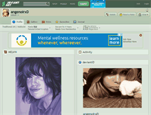 Tablet Screenshot of angenoirxd.deviantart.com