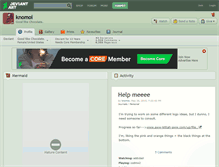 Tablet Screenshot of knomoi.deviantart.com