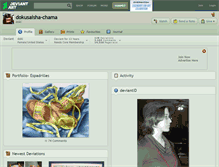 Tablet Screenshot of dokusaisha-chama.deviantart.com