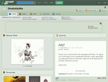Tablet Screenshot of likeabalalaika.deviantart.com