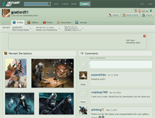 Tablet Screenshot of goatlord51.deviantart.com
