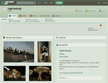 Tablet Screenshot of nigelnobody.deviantart.com
