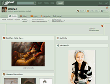 Tablet Screenshot of dede23.deviantart.com