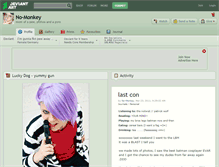 Tablet Screenshot of no-monkey.deviantart.com